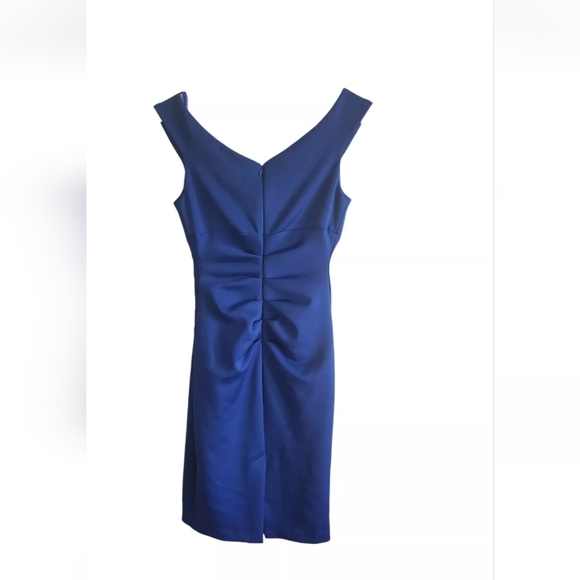 Cache Dress Royal Blue Slinky Cocktail Size 0 - Picture 2 of 4